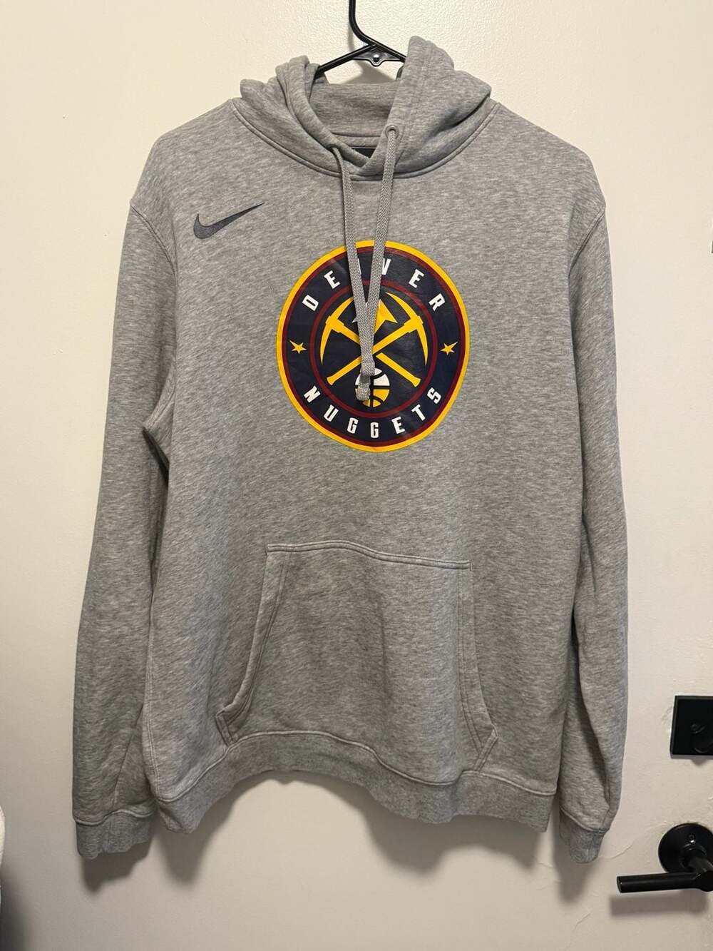 Nike Denver Nuggets NBA Spotlight Grey Pullover Hoodie